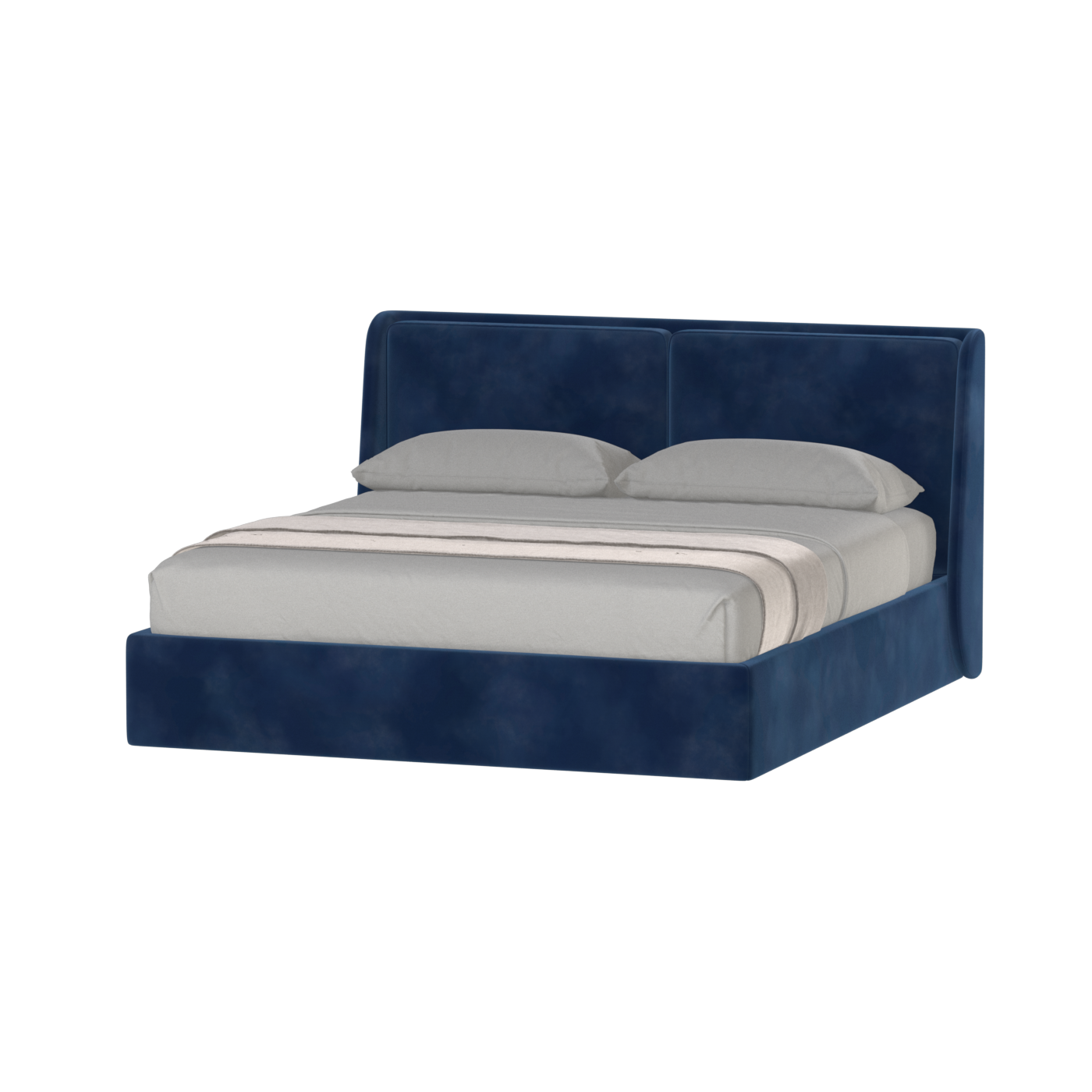 Ruby Upholstered Double Bed in Premium Fabric