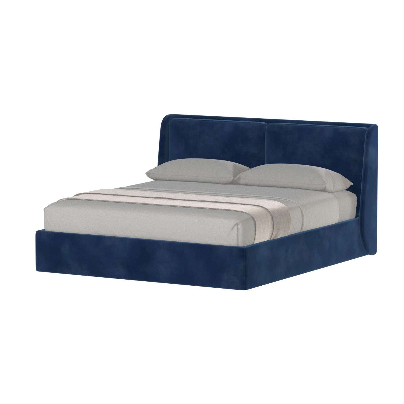 Ruby Upholstered Double Bed in Premium Fabric