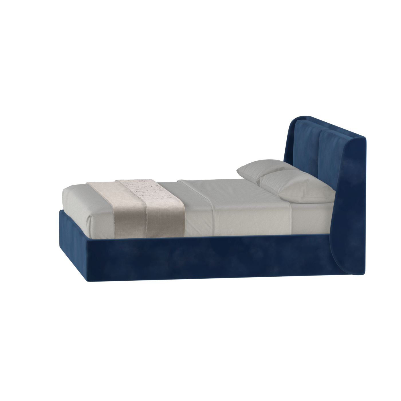 Ruby Upholstered Double Bed in Premium Fabric