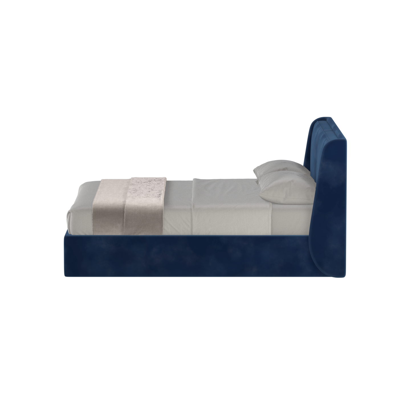 Ruby Upholstered Double Bed in Premium Fabric