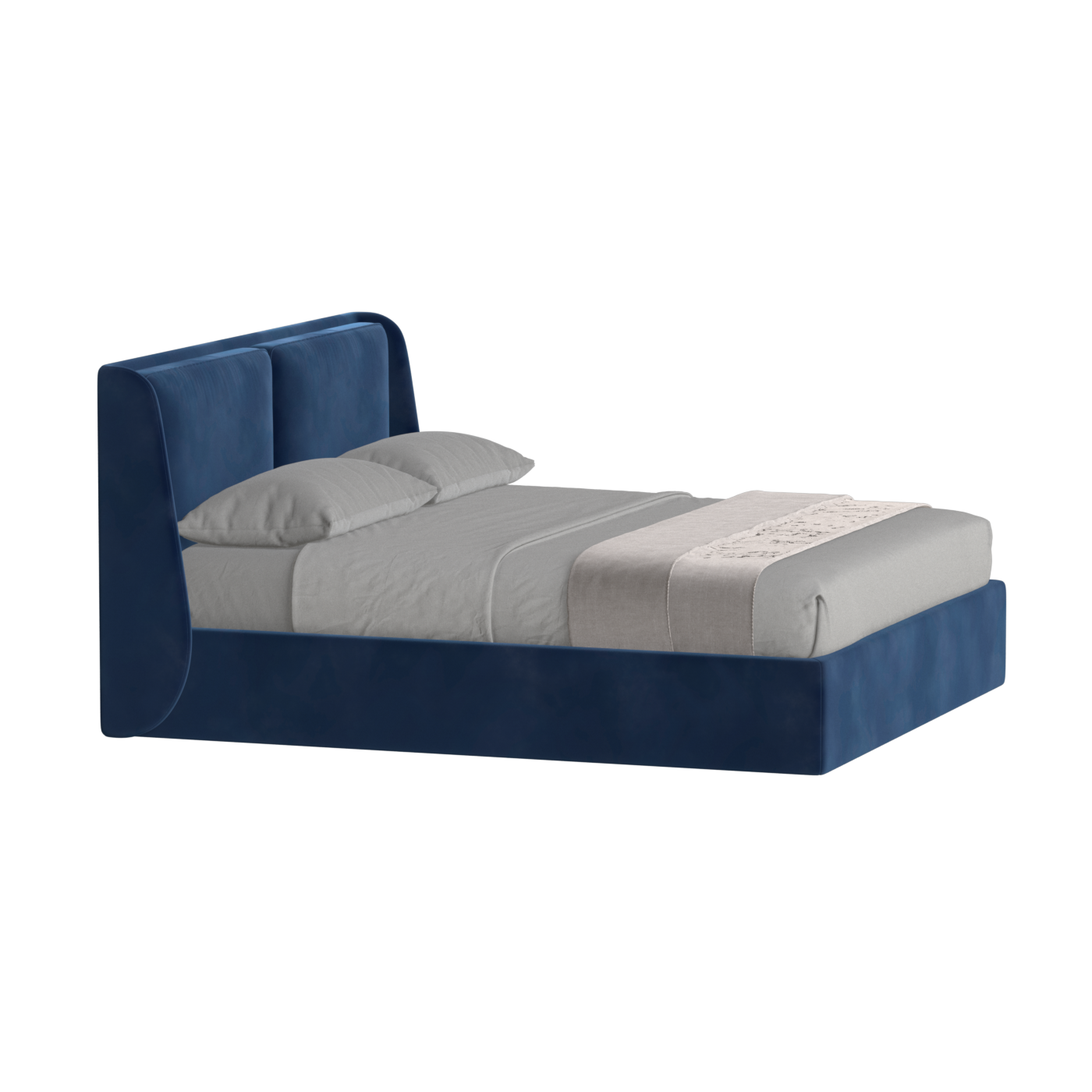Ruby Upholstered Double Bed in Premium Fabric