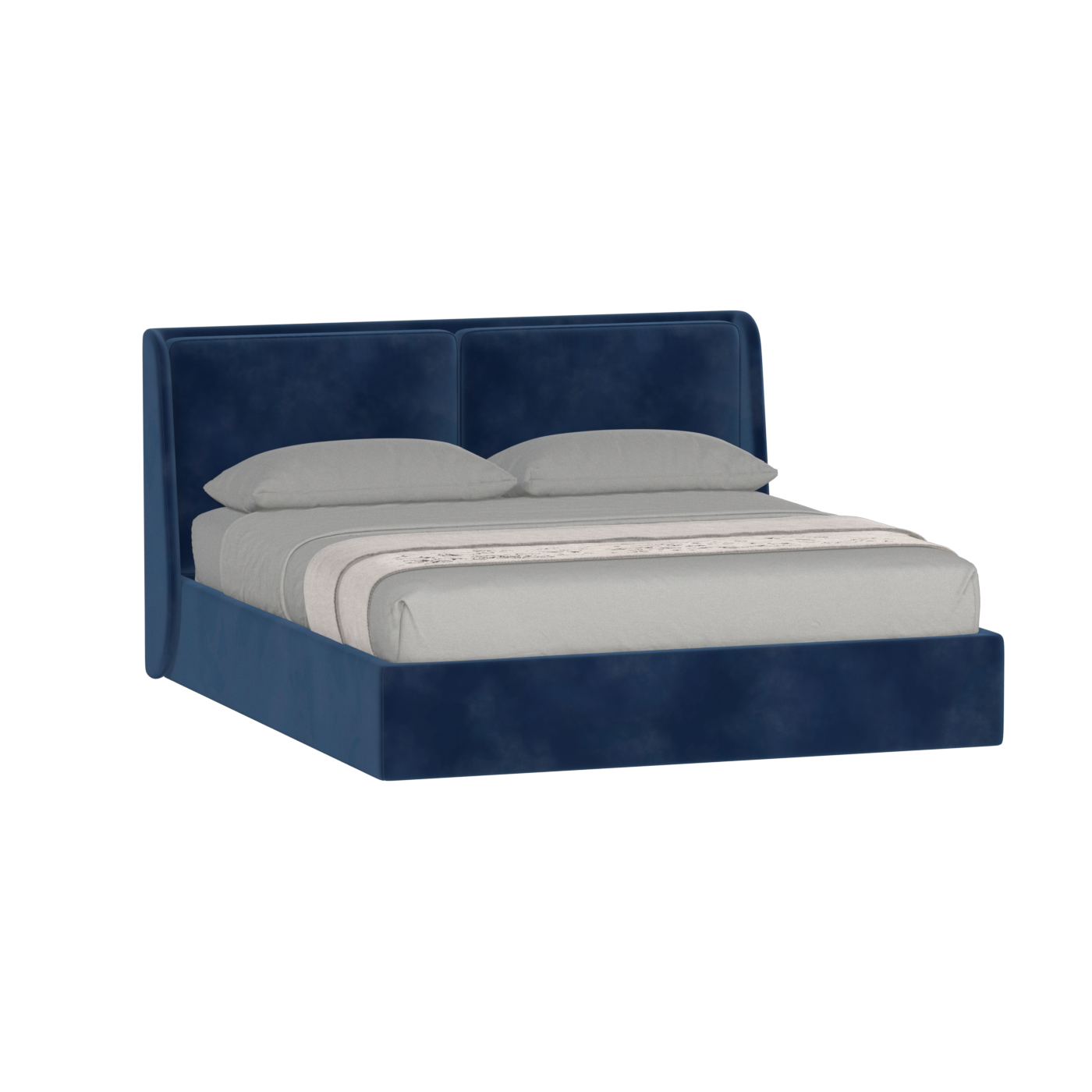 Ruby Upholstered Double Bed in Premium Fabric