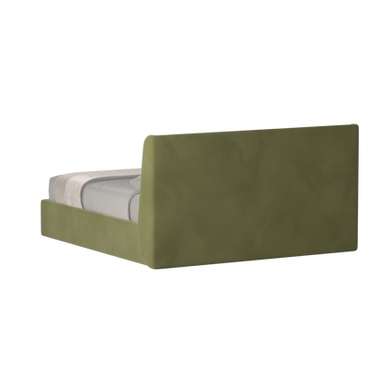 Lit double rembourré Ruby en tissu haut de gamme 