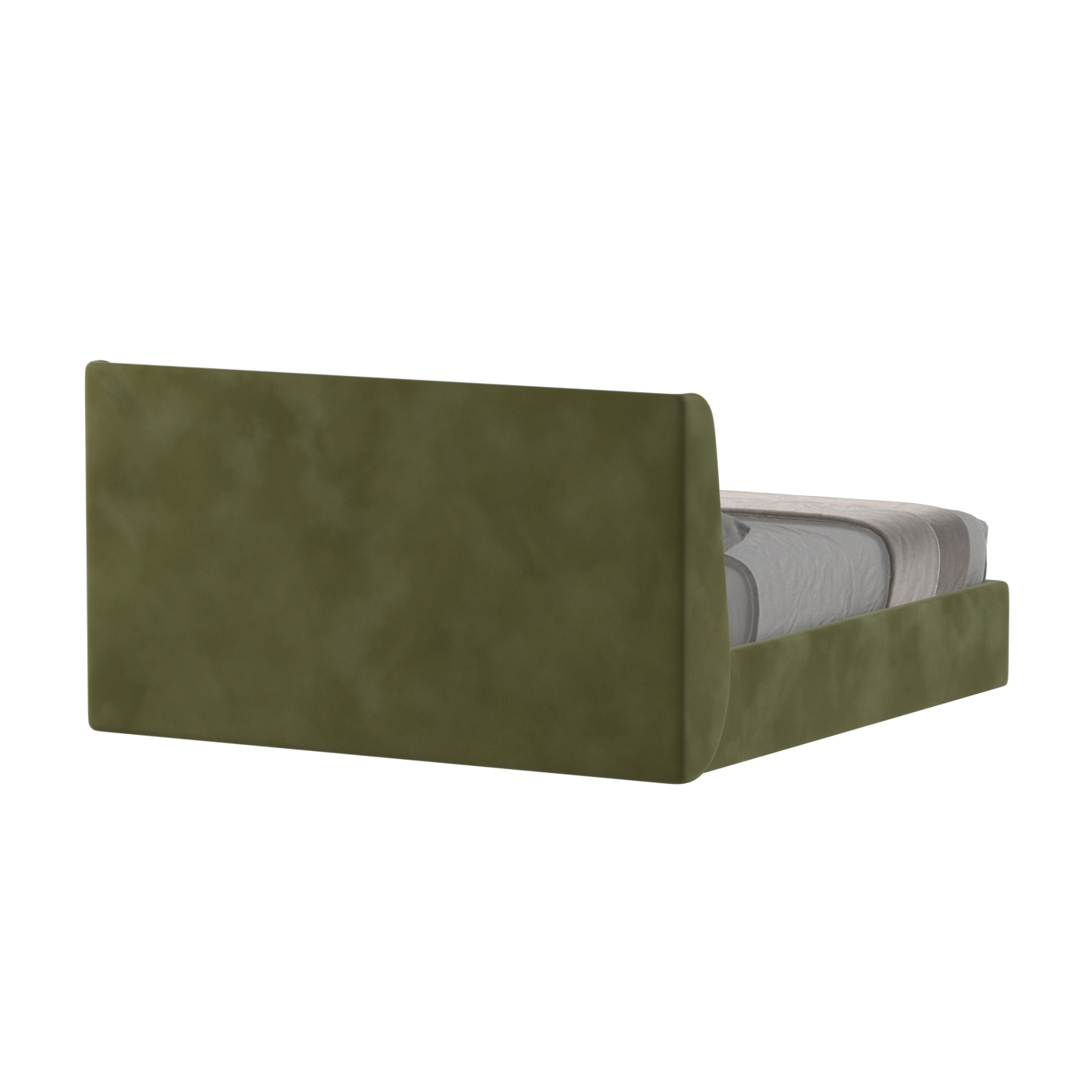 Lit double rembourré Ruby en tissu haut de gamme 