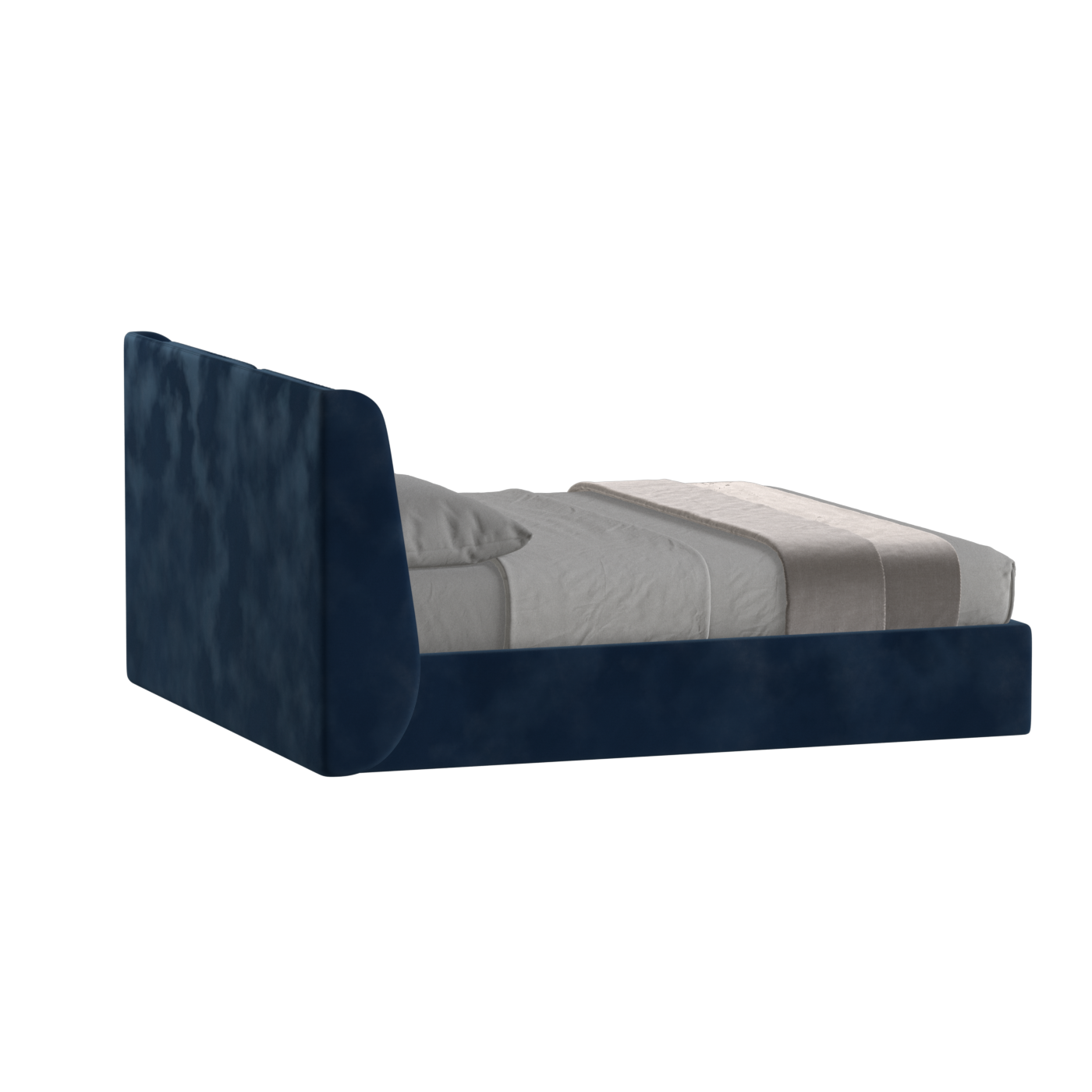 Ruby Upholstered Double Bed in Premium Fabric