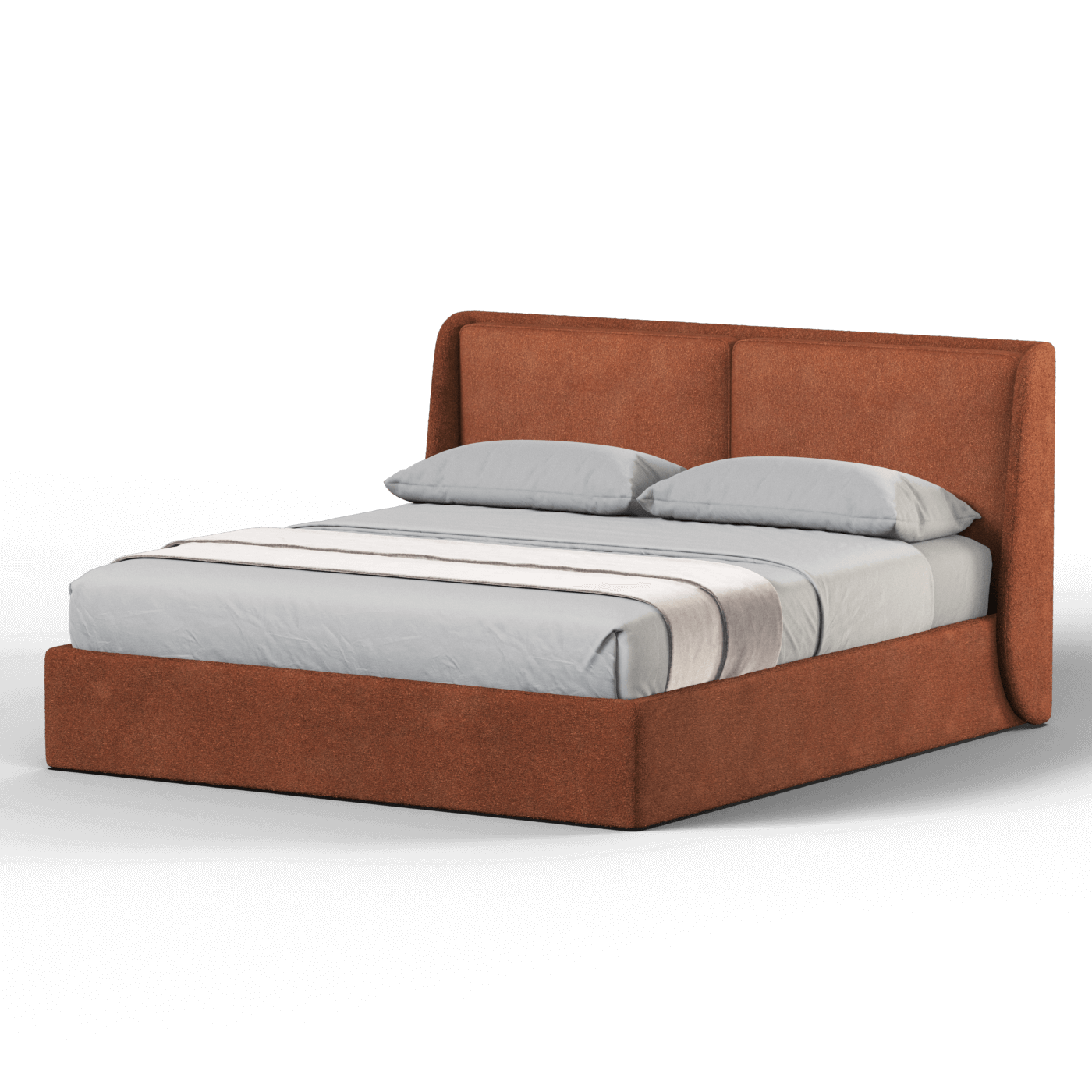 Ruby Upholstered Double Bed in Premium Fabric