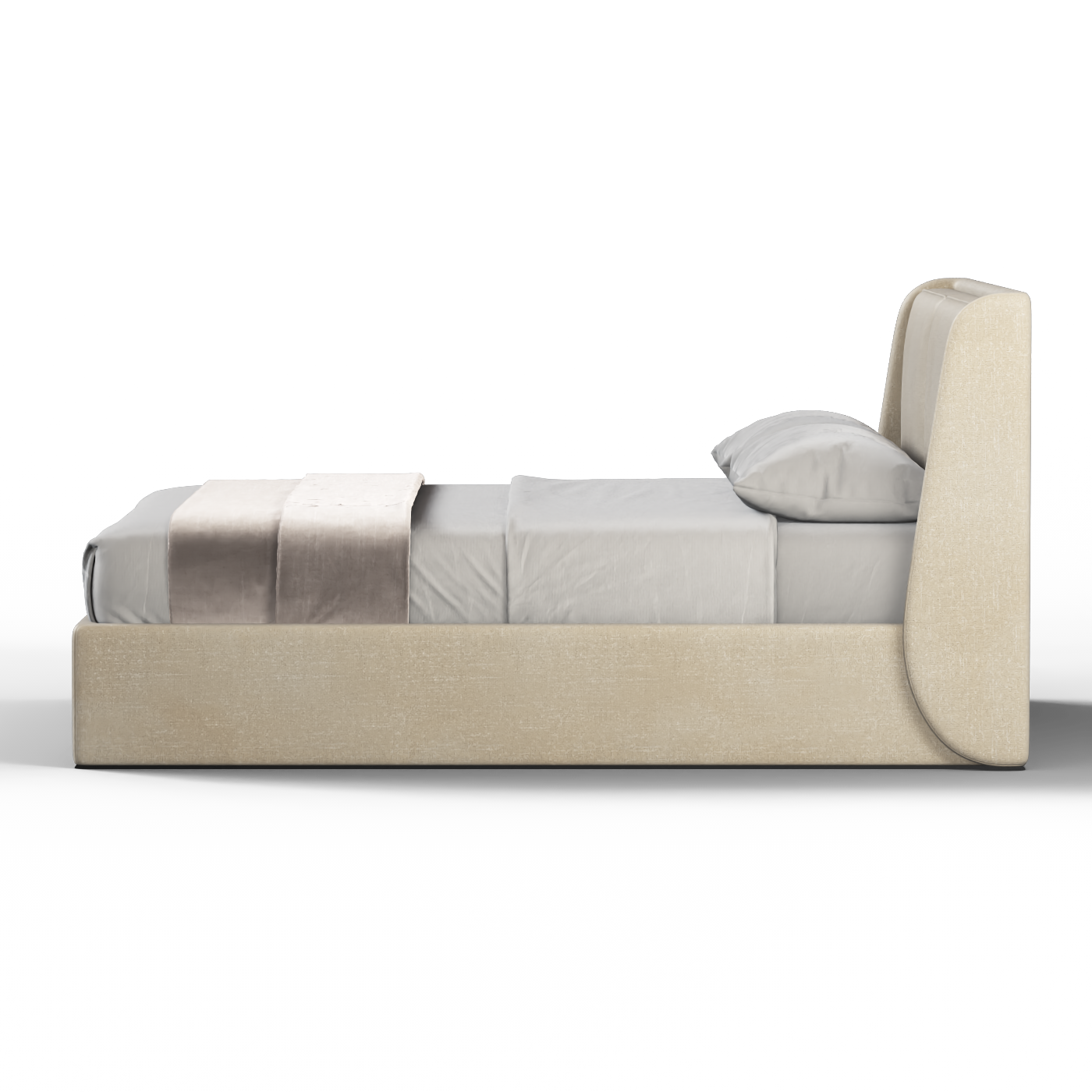Ruby Upholstered Double Bed in Premium Fabric