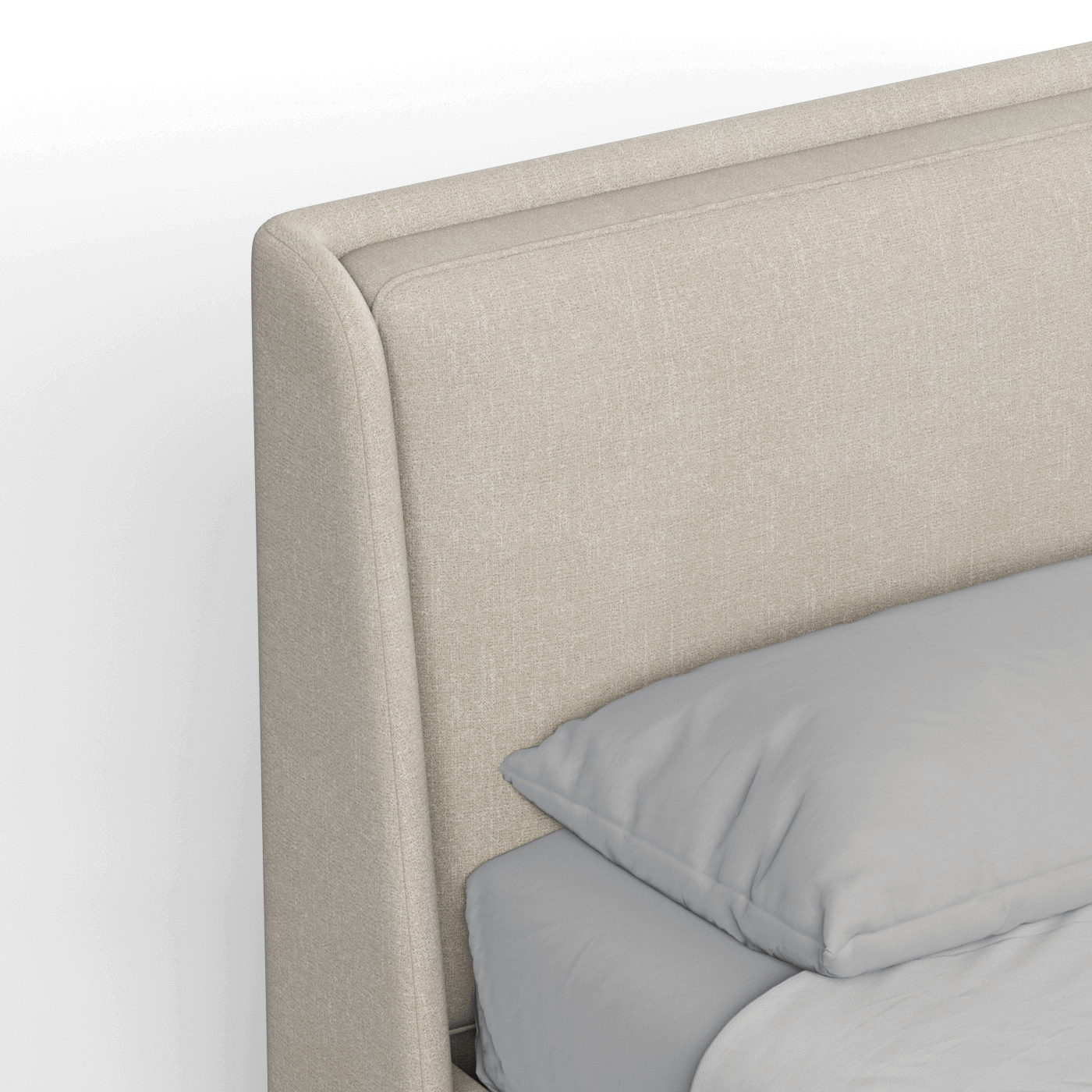 Ruby Upholstered Double Bed in Premium Fabric