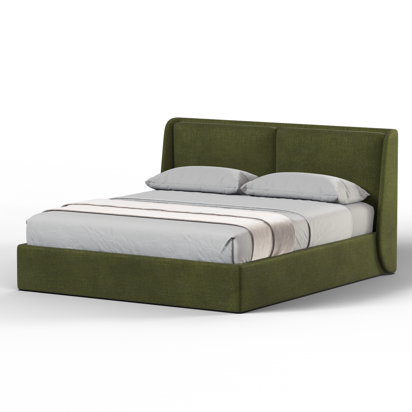 Ruby Upholstered Double Bed in Premium Fabric