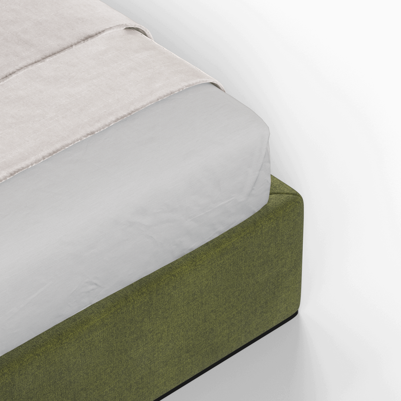Ruby Upholstered Double Bed in Premium Fabric
