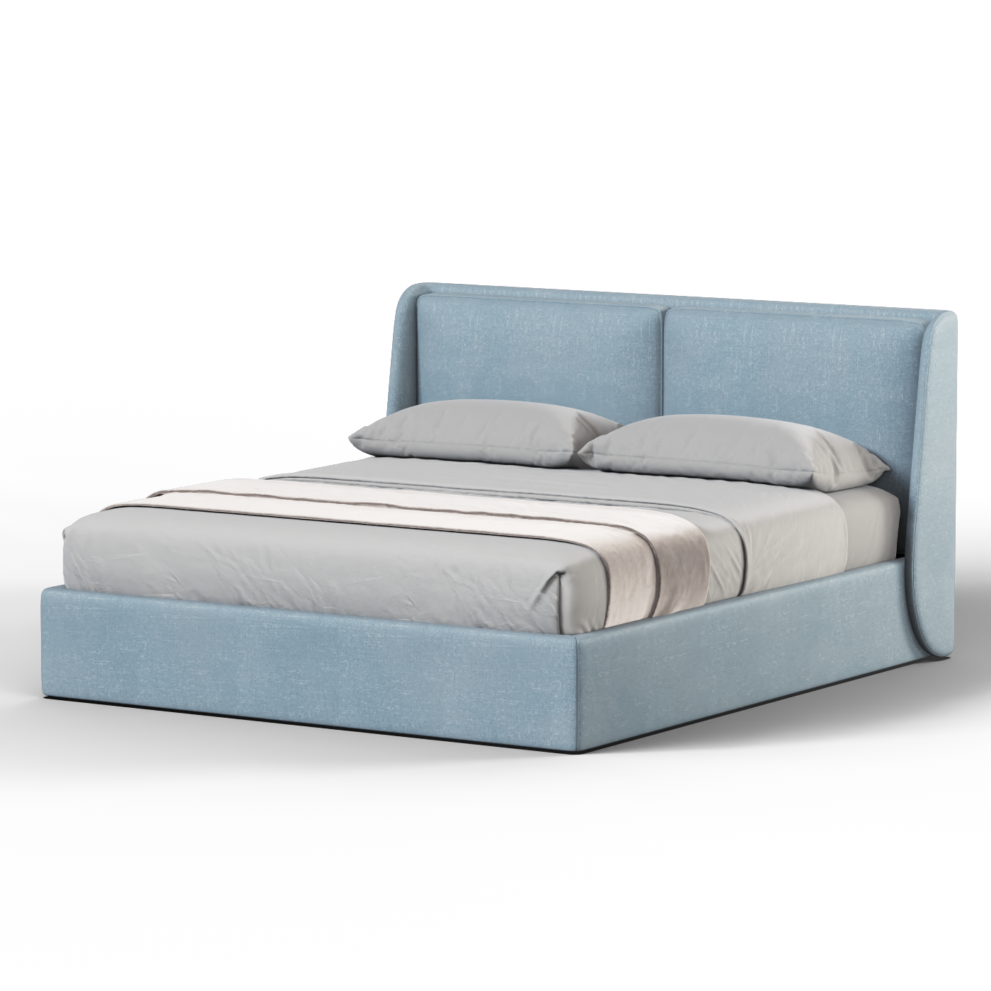 Ruby Upholstered Double Bed in Premium Fabric