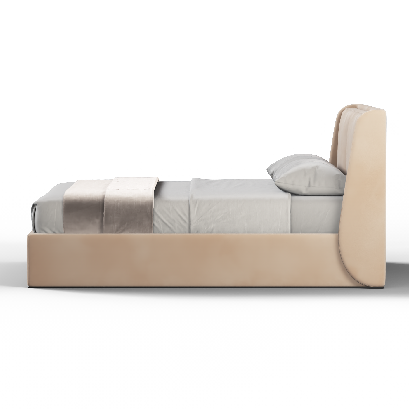 Ruby Upholstered Double Bed in Premium Fabric