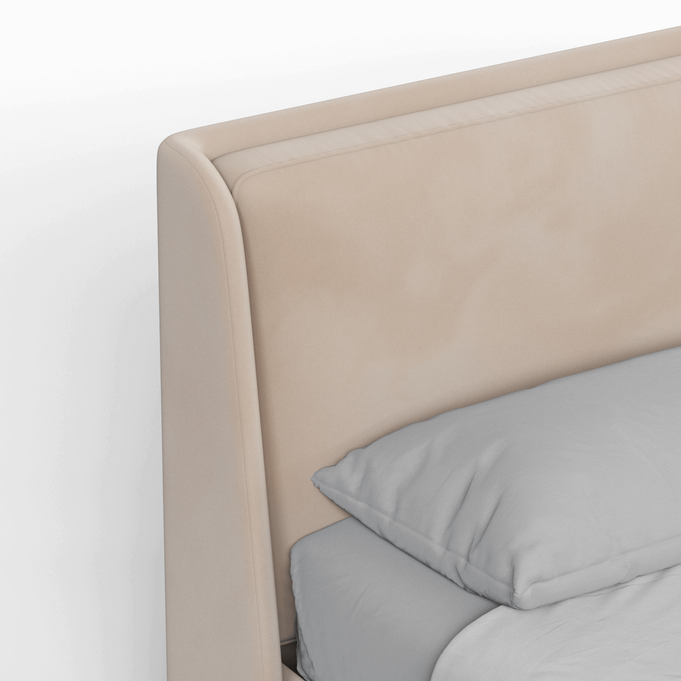 Ruby Upholstered Double Bed in Premium Fabric
