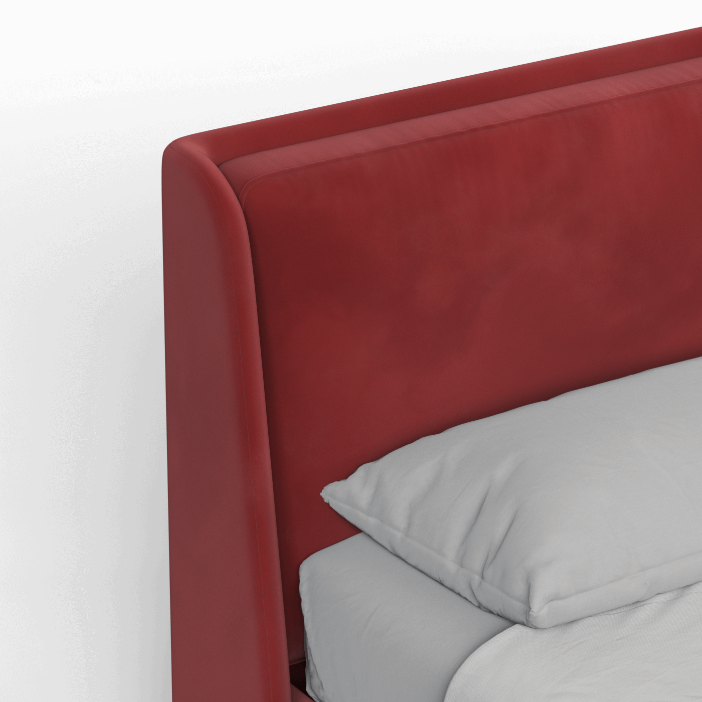 Ruby Upholstered Double Bed in Premium Fabric
