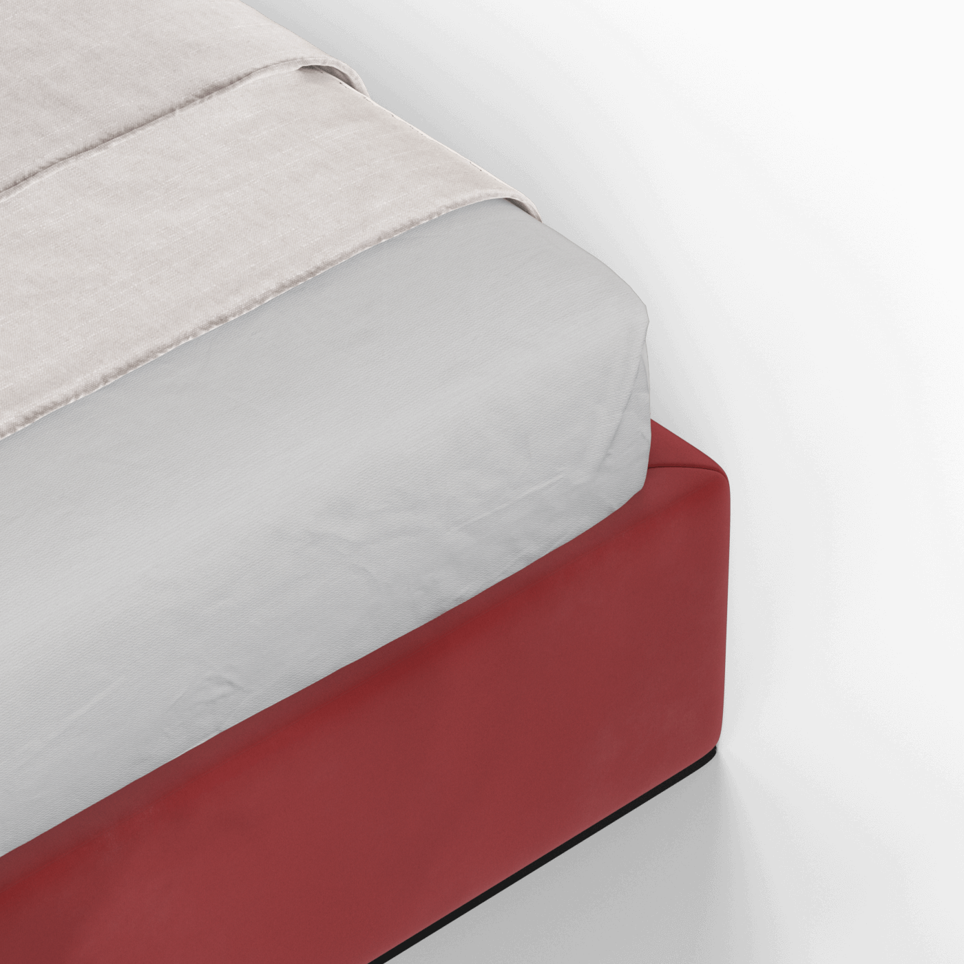 Ruby Upholstered Double Bed in Premium Fabric