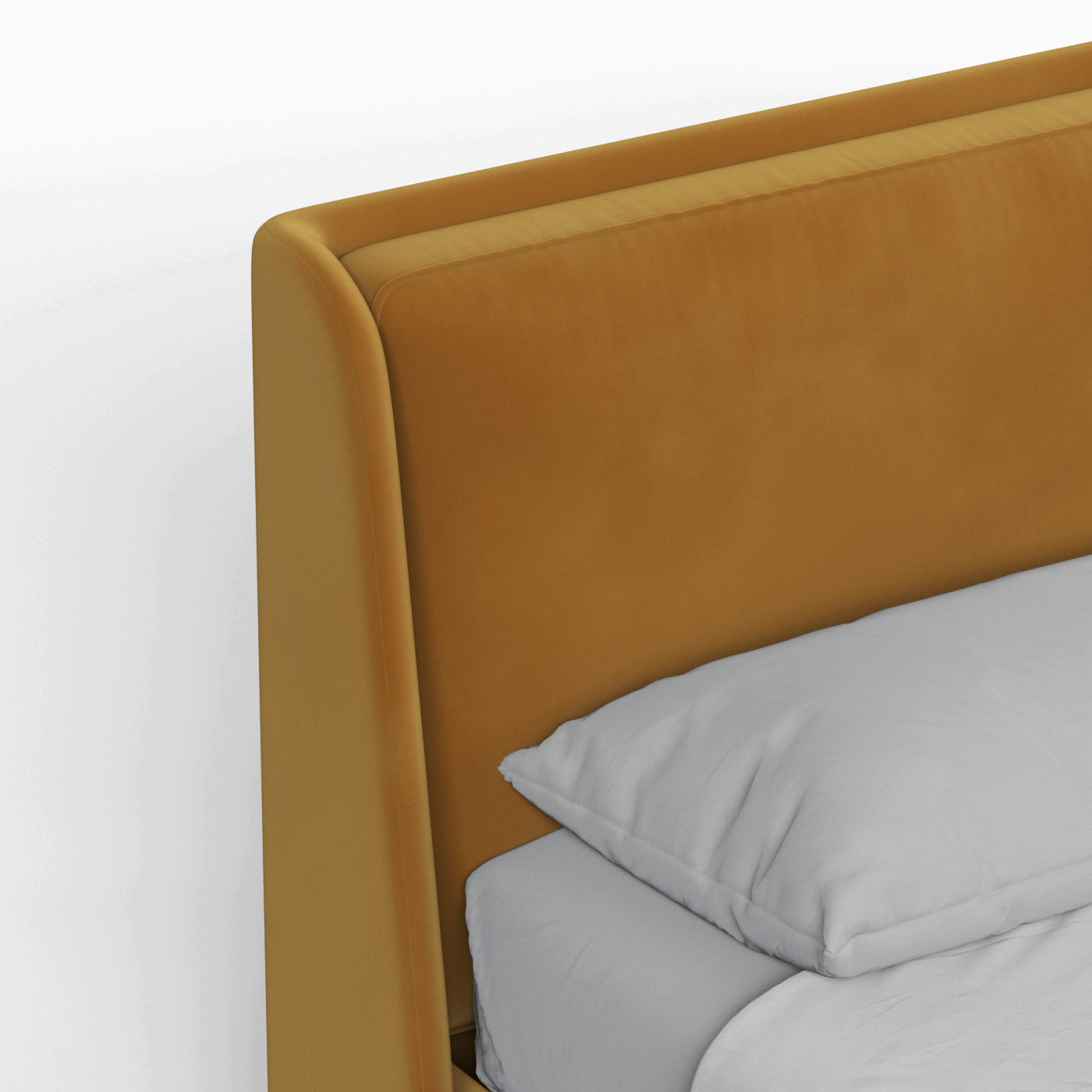 Ruby Upholstered Double Bed in Premium Fabric