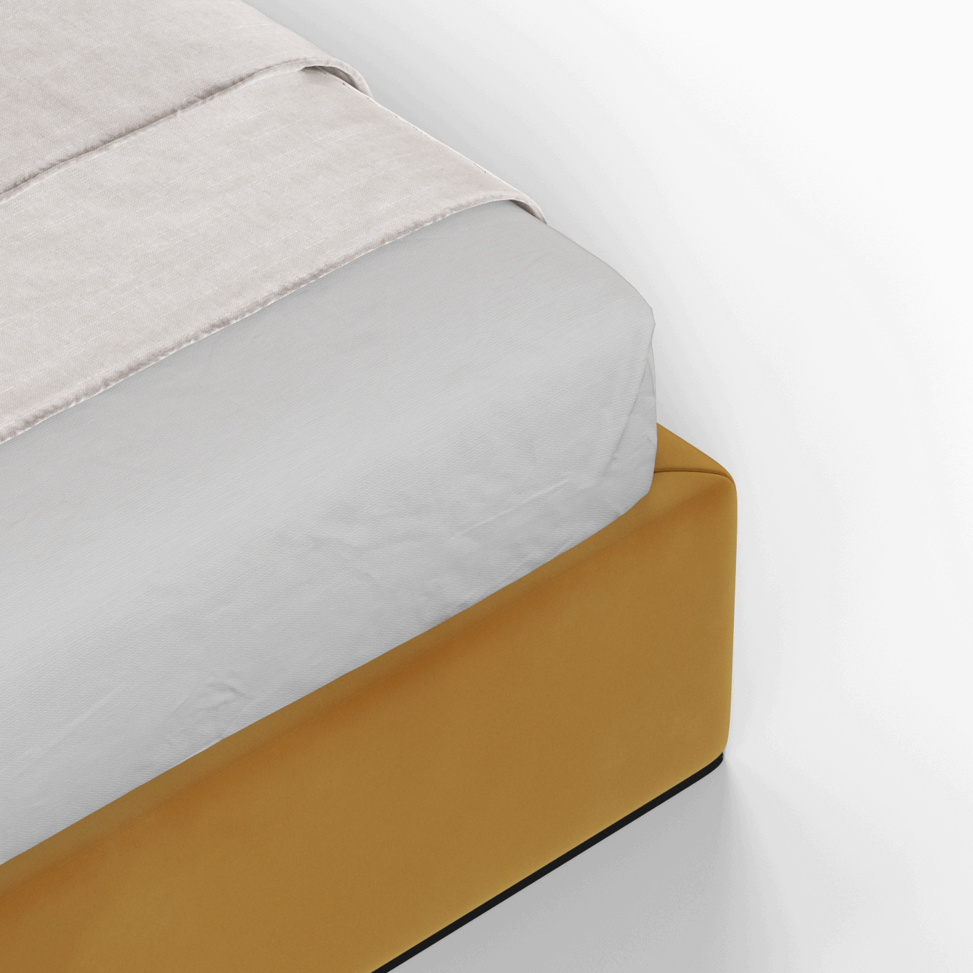 Ruby Upholstered Double Bed in Premium Fabric