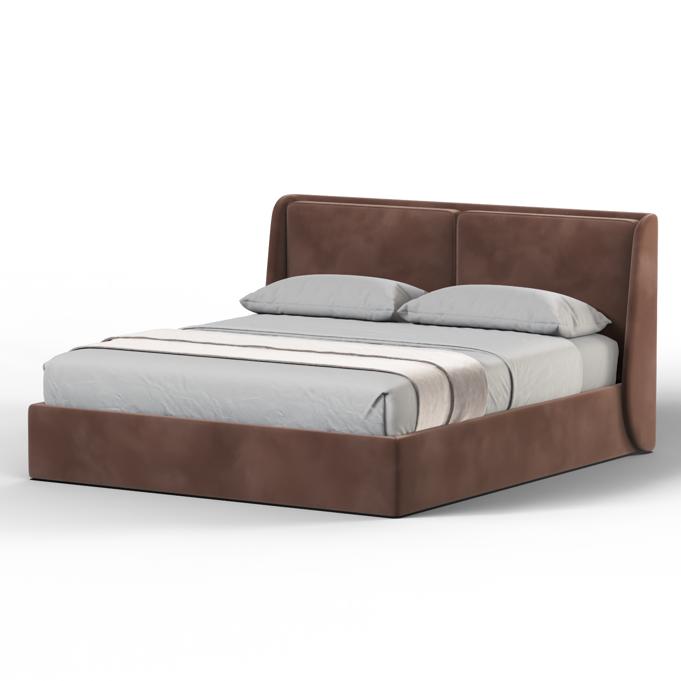 Ruby Upholstered Double Bed in Premium Fabric