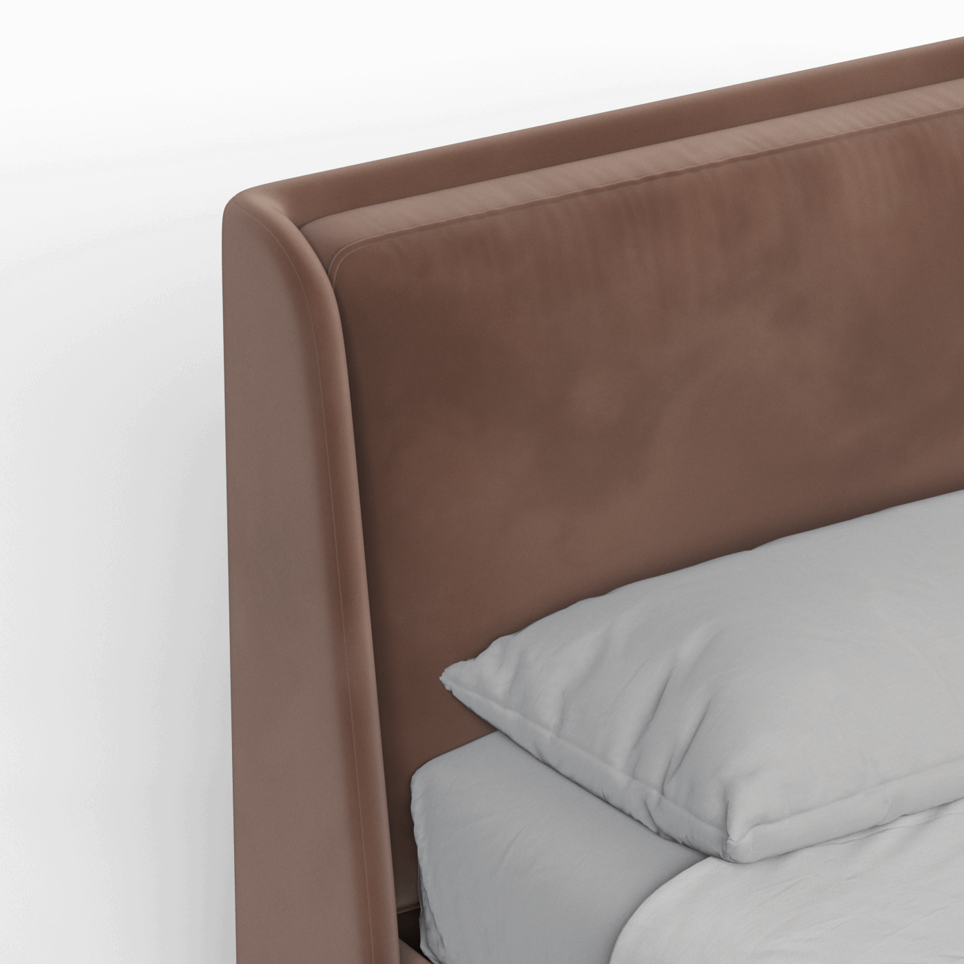 Ruby soft headboard bed