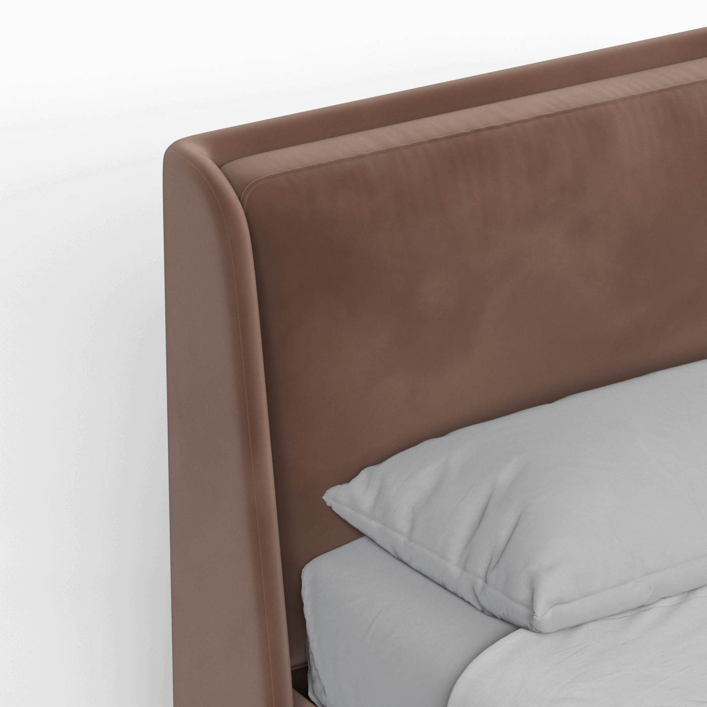 Ruby Upholstered Double Bed in Premium Fabric