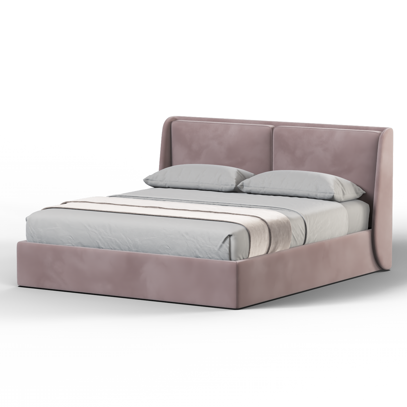 Ruby Upholstered Double Bed in Premium Fabric