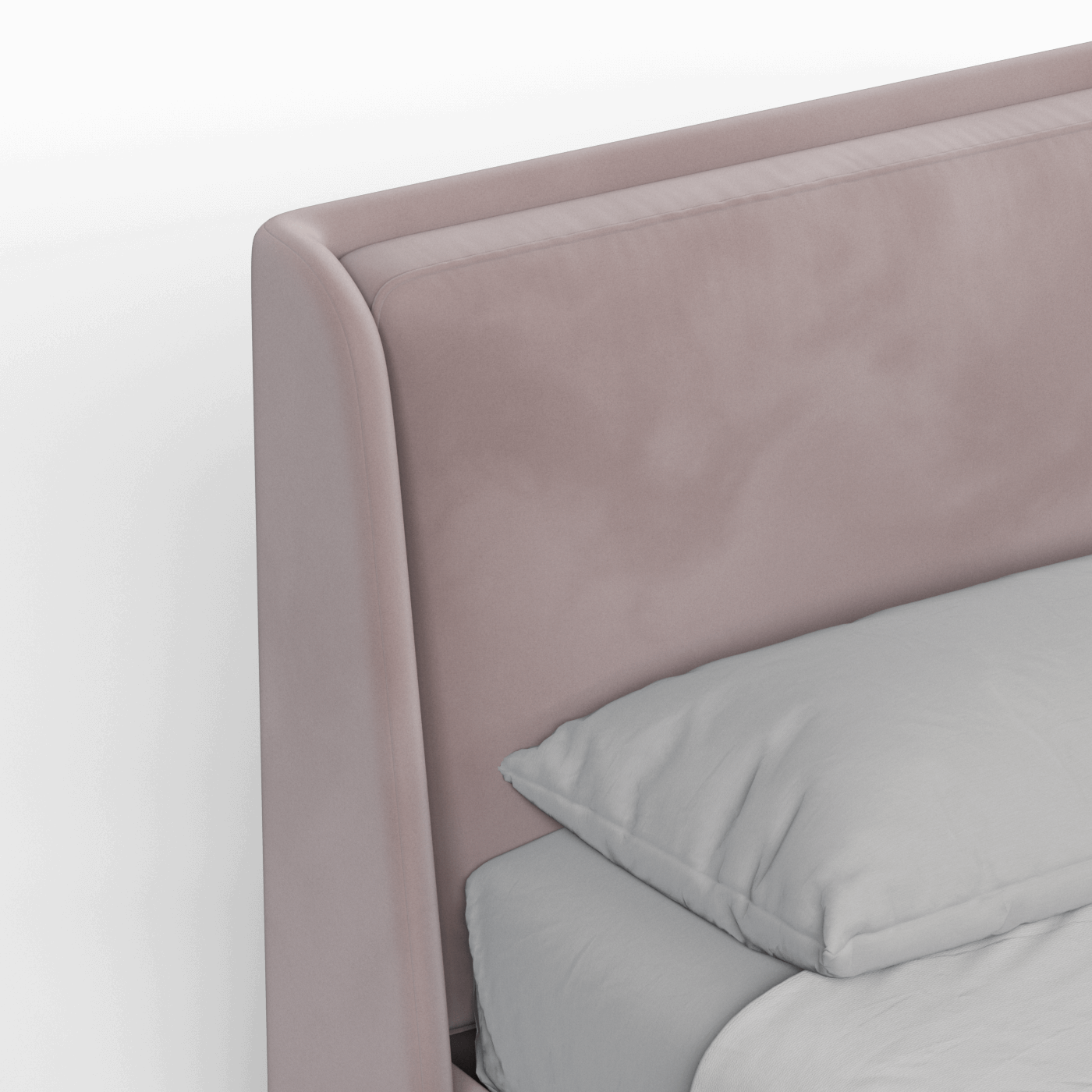 Ruby Upholstered Double Bed in Premium Fabric