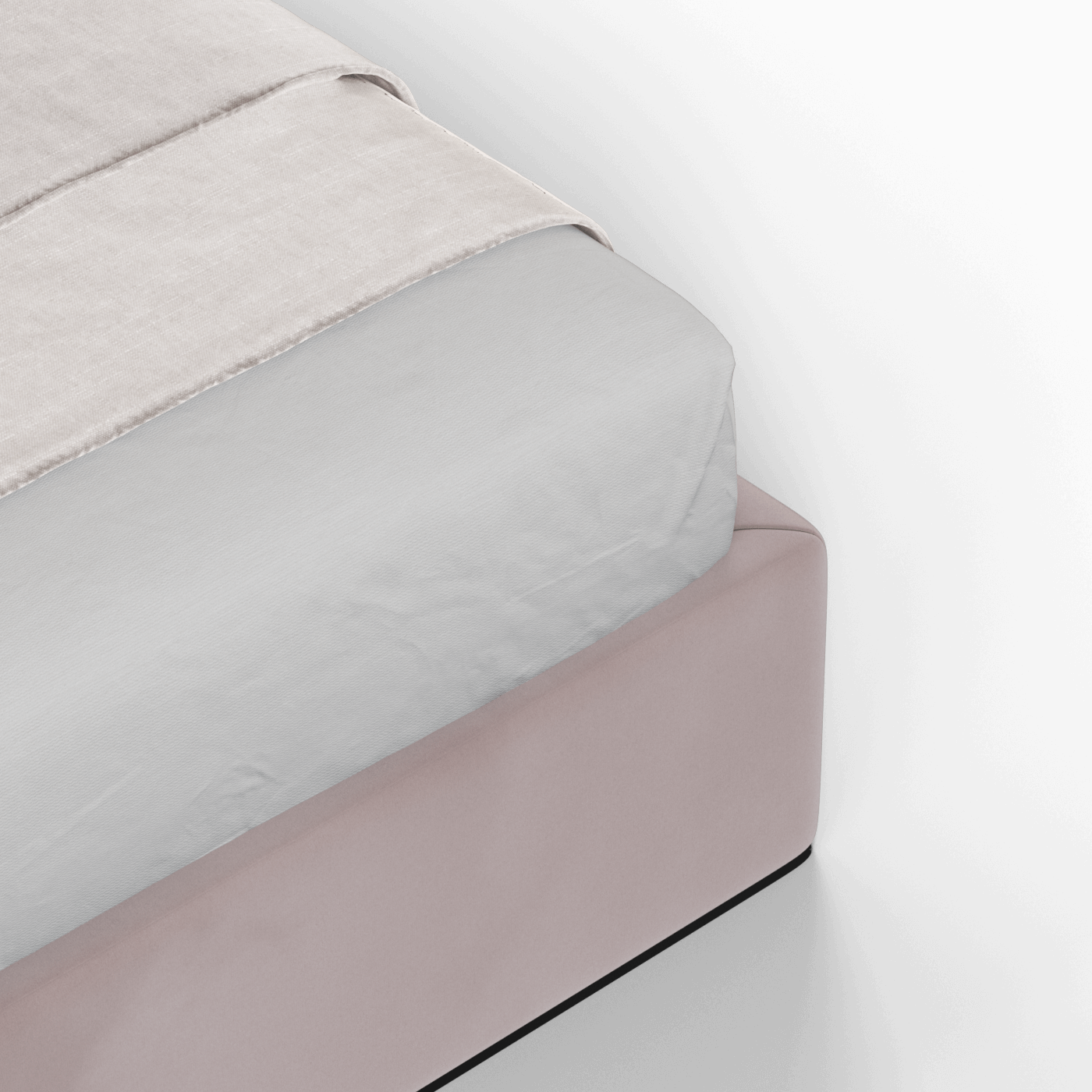 Ruby Upholstered Double Bed in Premium Fabric