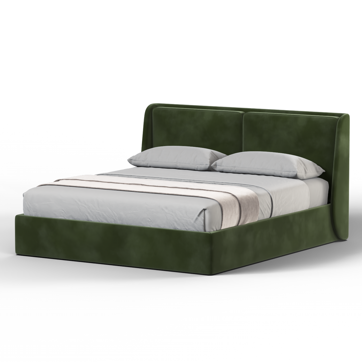 Ruby Upholstered Double Bed in Premium Fabric