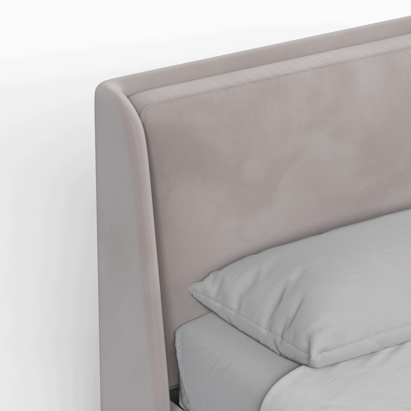 Ruby Upholstered Double Bed in Premium Fabric