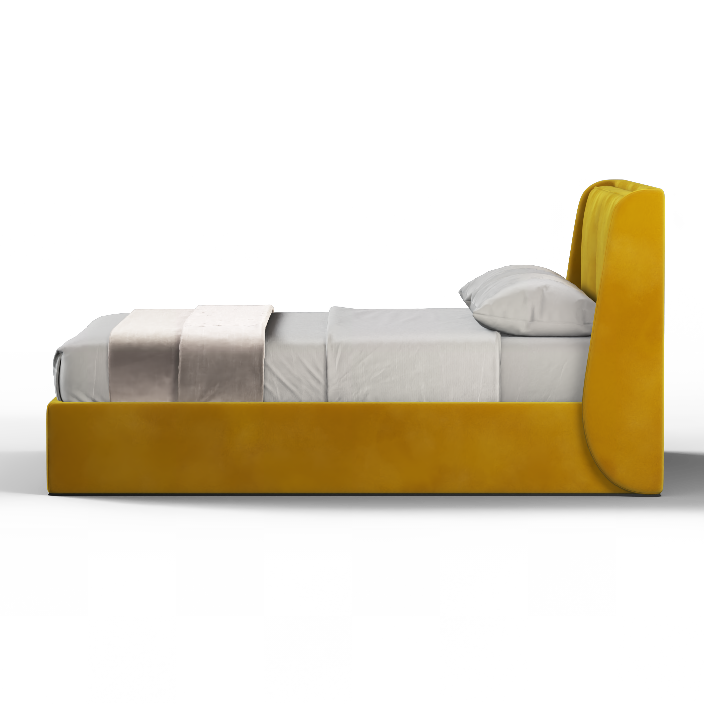 Ruby Upholstered Double Bed in Premium Fabric