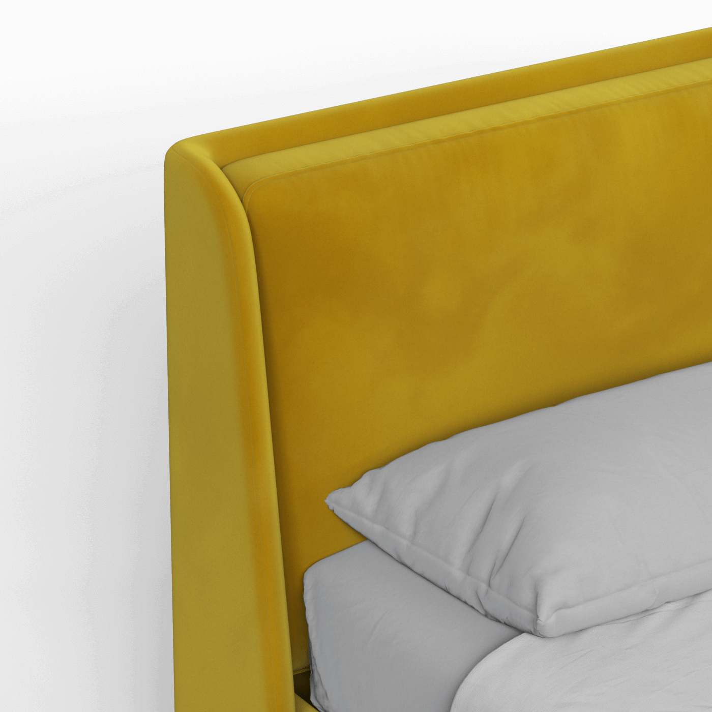 Ruby Upholstered Double Bed in Premium Fabric