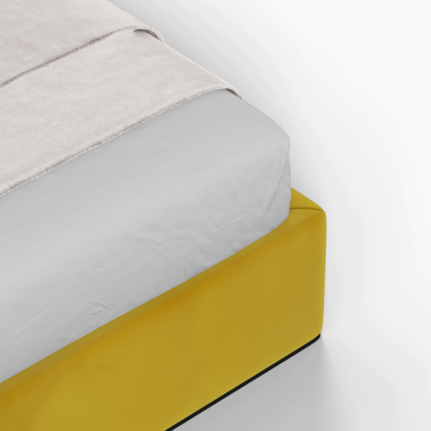 Ruby Upholstered Double Bed in Premium Fabric