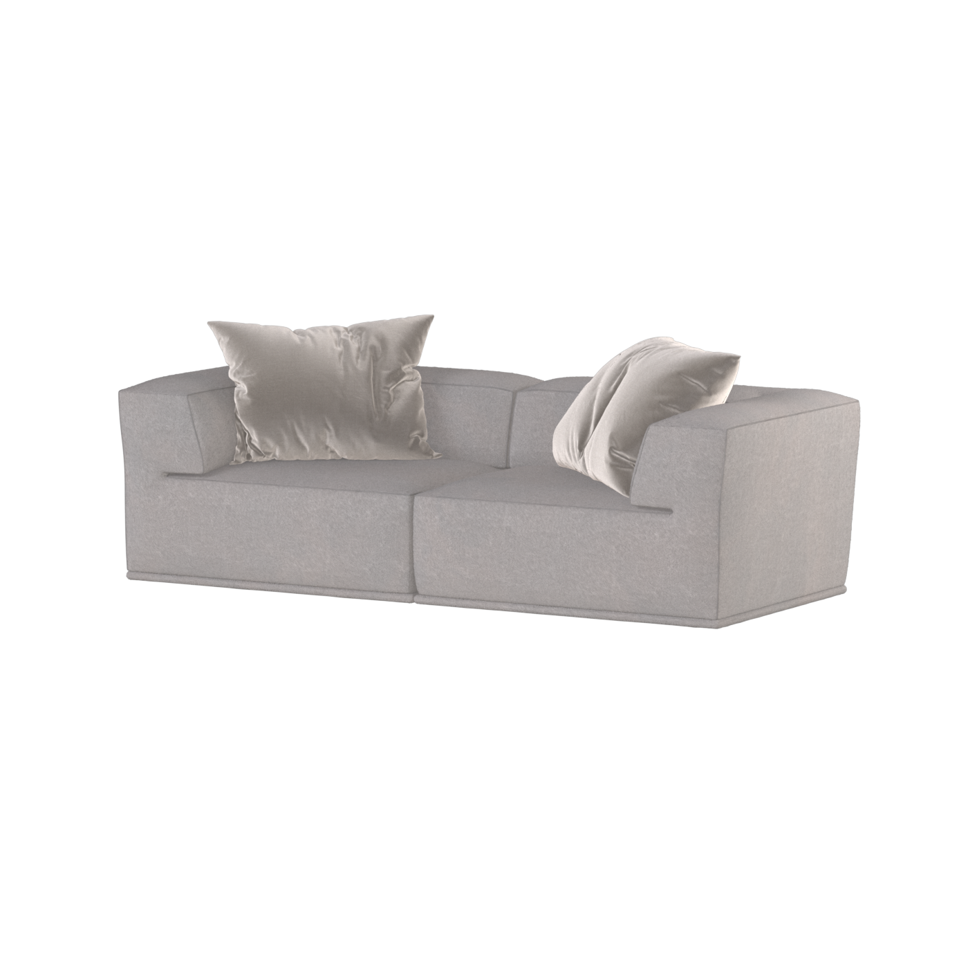 Savile Sofa — Compact Form with Wide Straight Armrests
