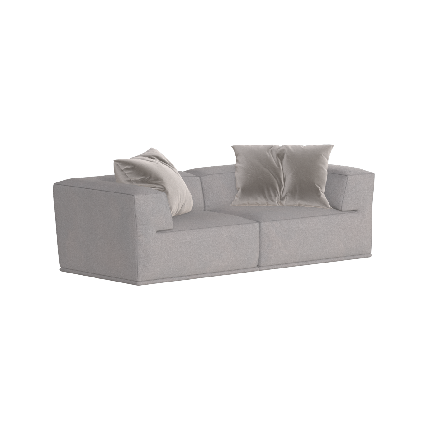 Savile Sofa — Compact Form with Wide Straight Armrests