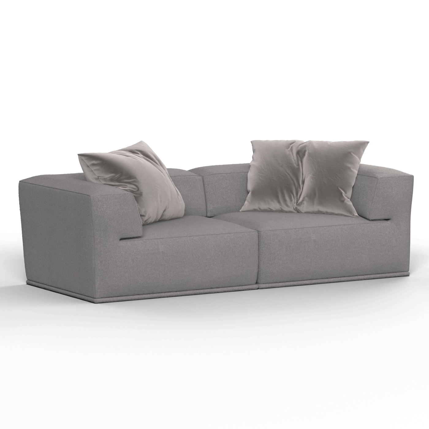 Savile Sofa — Compact Form with Wide Straight Armrests