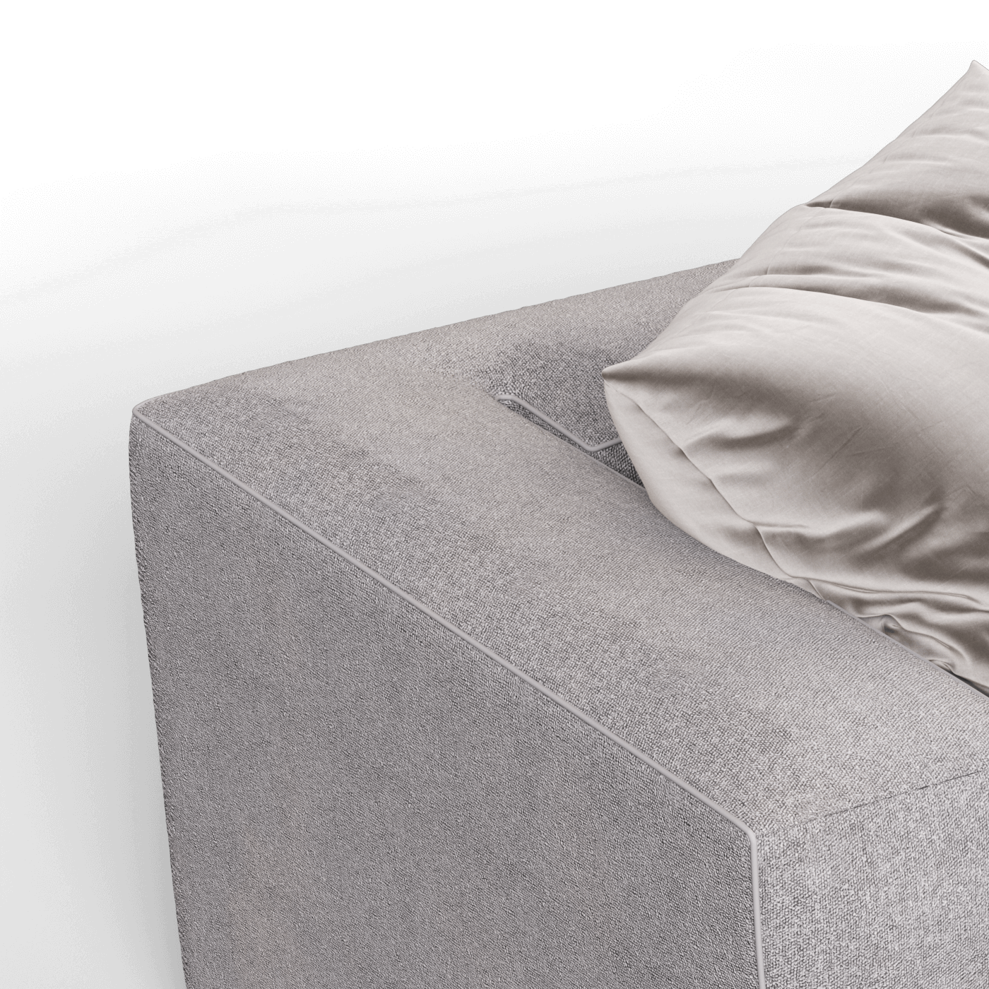 Savile Sofa — Compact Form with Wide Straight Armrests