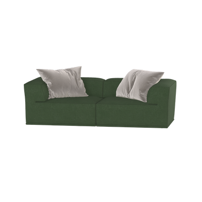 Savile Sofa — Compact Form with Wide Straight Armrests