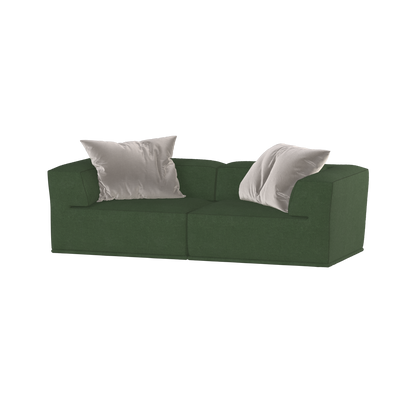 Savile Sofa — Compact Form with Wide Straight Armrests