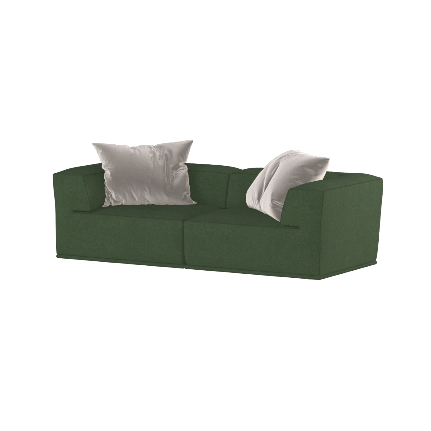 Savile Sofa — Compact Form with Wide Straight Armrests