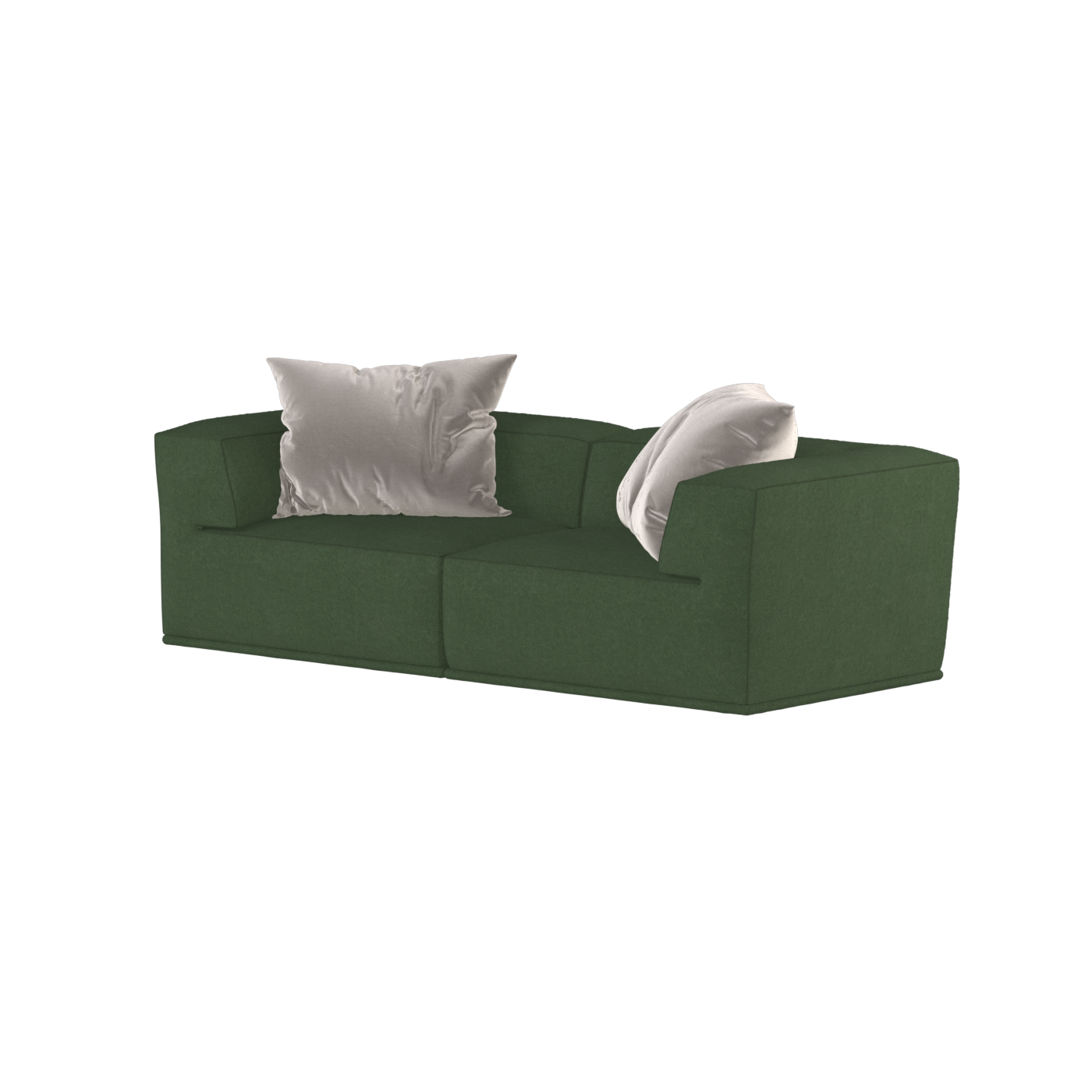 Savile Sofa — Compact Form with Wide Straight Armrests