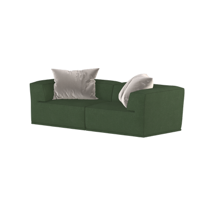 Savile Sofa — Compact Form with Wide Straight Armrests
