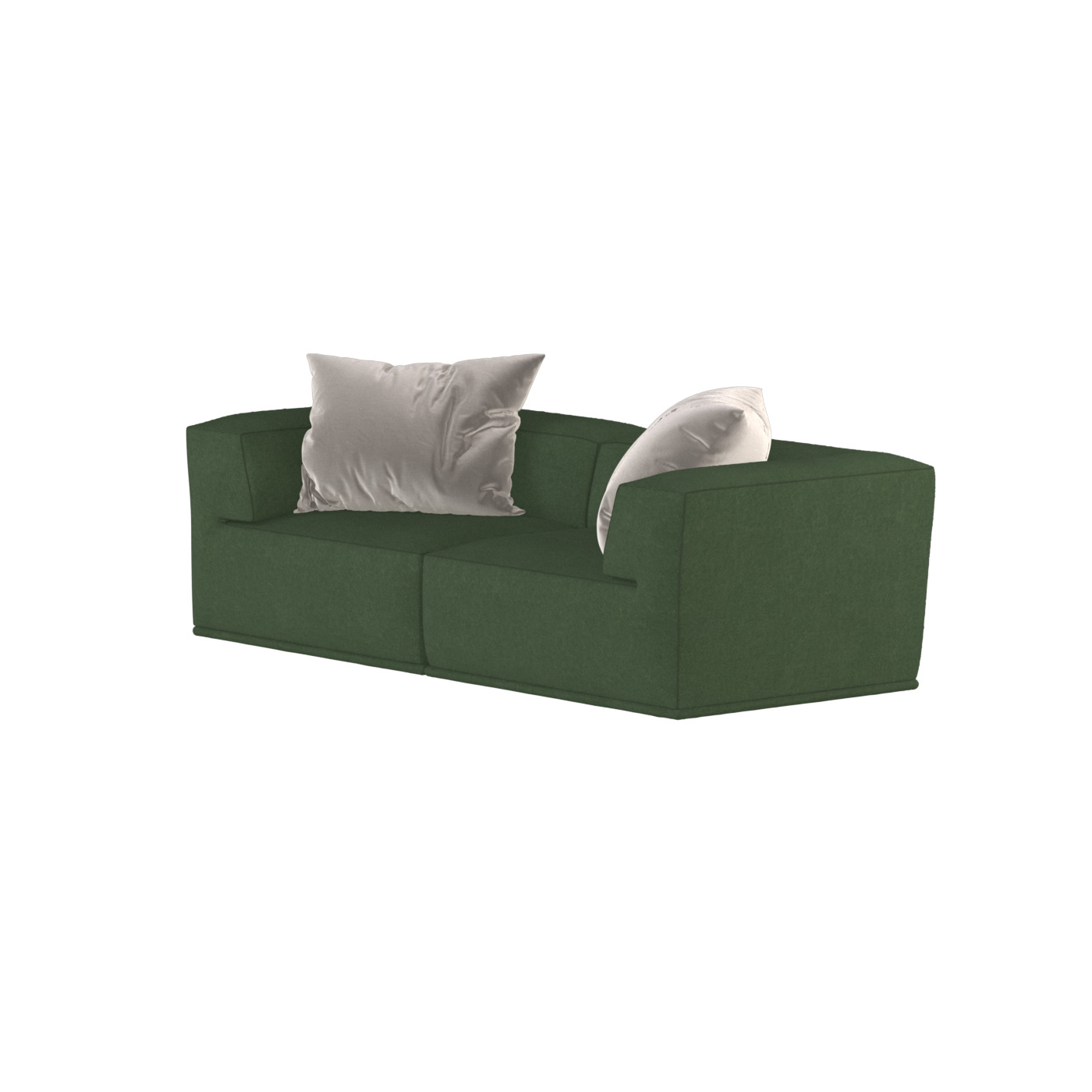 Savile Sofa — Compact Form with Wide Straight Armrests