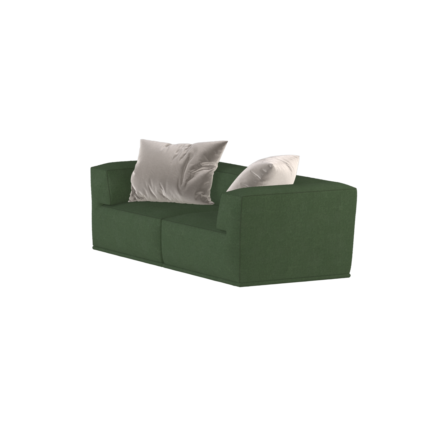 Savile Sofa — Compact Form with Wide Straight Armrests