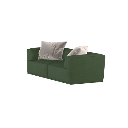 Savile Sofa — Compact Form with Wide Straight Armrests