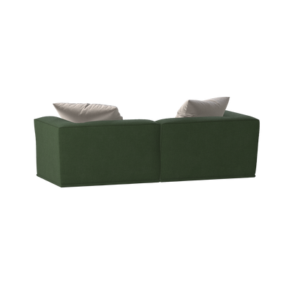 Savile Sofa — Compact Form with Wide Straight Armrests