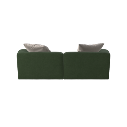 Savile Sofa — Compact Form with Wide Straight Armrests