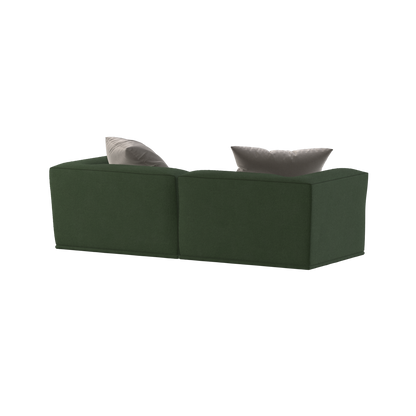 Savile Sofa — Compact Form with Wide Straight Armrests