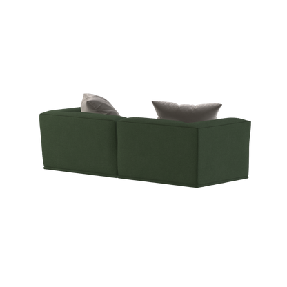 Savile Sofa — Compact Form with Wide Straight Armrests