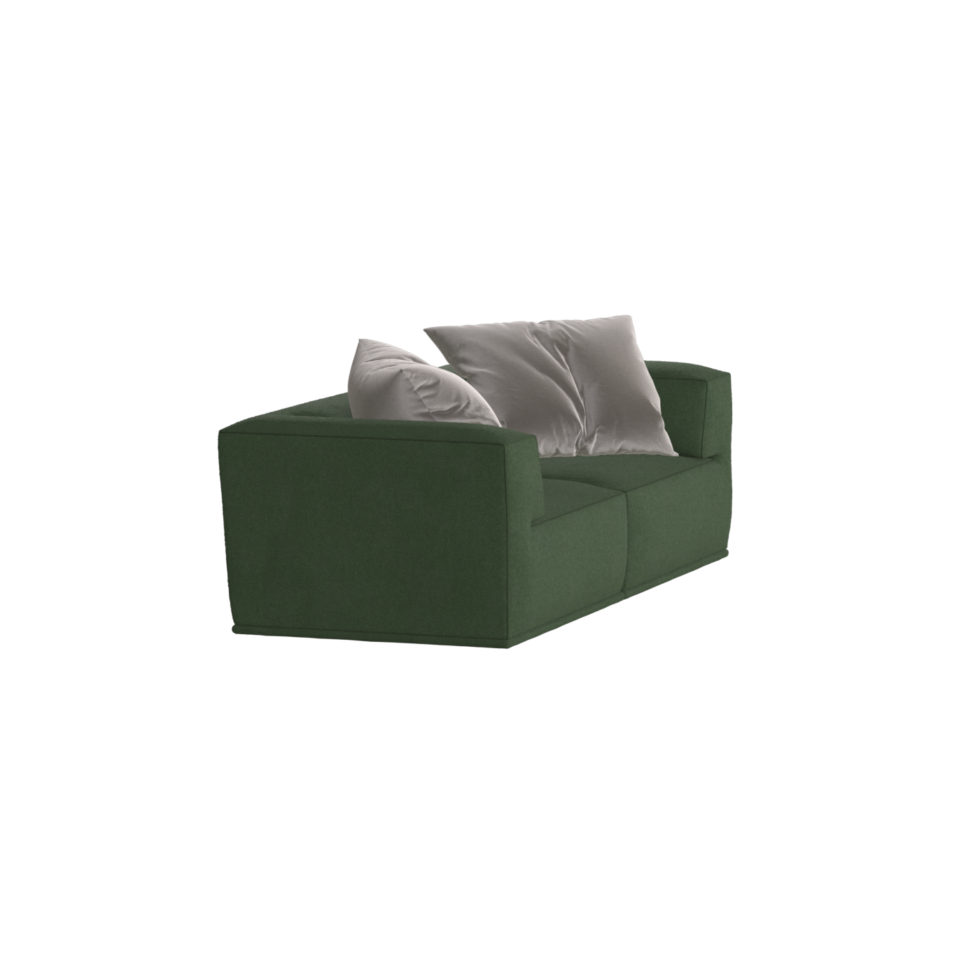 Savile Sofa — Compact Form with Wide Straight Armrests