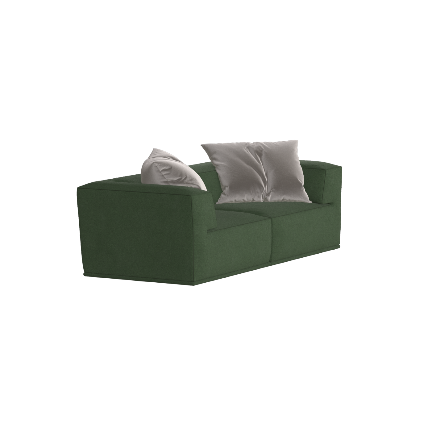 Savile Sofa — Compact Form with Wide Straight Armrests